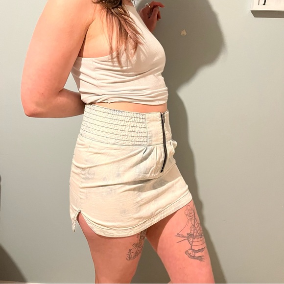 Roxy Sky Blue Acid Wash Skirt - Picture 9 of 13